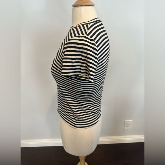 Theory Black & White Women's Classic Tiny Tee Size Small - Picture 2 of 5